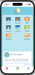PCOS Buddy home screen